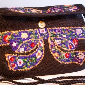 black beaded purse